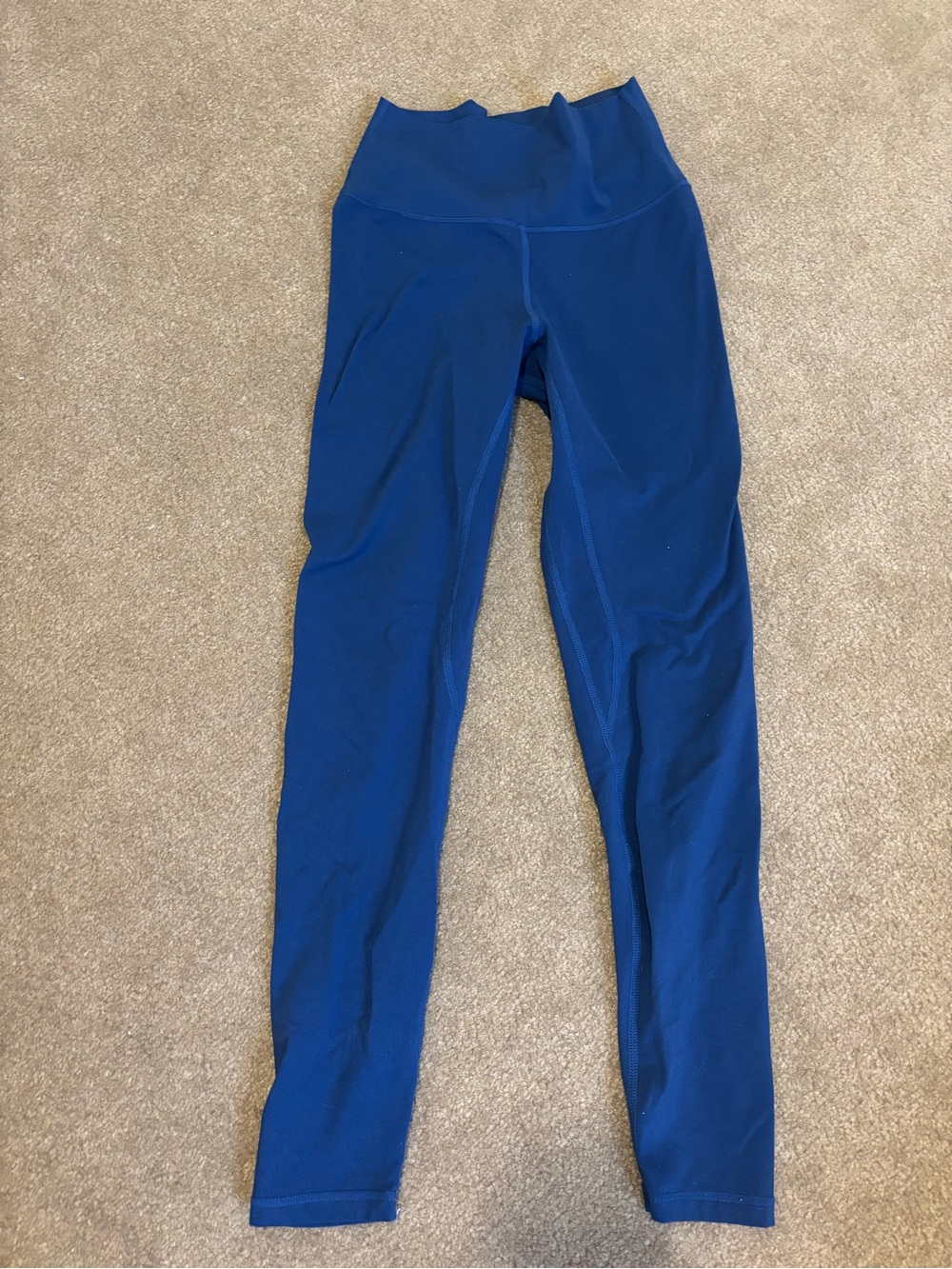 High-Waist Athletic Leggings in Royal Blue